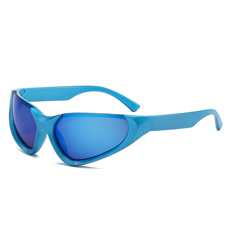 Wholesale Punk Party Half Frame Y2K PC Sunglasses